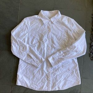 White Cotton Button Up Shirt